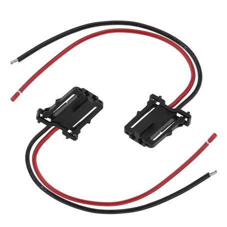 ECSiNG Lot de 2 connecteurs à 2 broches compatibles avec VW Audi Skoda Seat 3B0972702 1J0971972 - Faisceau de câble LED pour por