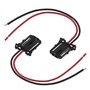 ECSiNG Lot de 2 connecteurs à 2 broches compatibles avec VW Audi Skoda Seat 3B0972702 1J0971972 - Faisceau de câble LED pour por