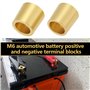 LT Easiyl 1 paire d'adaptateurs M6 en laiton pour bornes de batterie M6 positives ou négatives pour batteries de voiture au lith