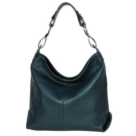 AmbraModa GL033 - Sac à main sac porté épaule en cuir véritable pour femme