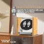 Watch Winder Smith® Remontoir à Montres Automatique,100% Artisanat Conception de Brevet en Bois de Bambou,Moteur Japonais Ultra-