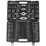VEVOR Coffret Tarauds et Filières 110 Pièces M2-M18 Kit de Taraudage et Filetage Métrique en Acier avec Mallette de Transport Ou
