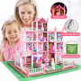 Maison de Rêve pour Filles,Jouet Fille 3 4 5 6 Ans,Maison de Poupée avec Poupée et lumière, Cadeau Fille 5-12 Ans Enfant Jouet…