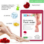 Lot de 5 paires de masques pour les pieds - Soin des callosités et des peaux mortes - Masque anti-âge - Exfoliant - Pour les pie