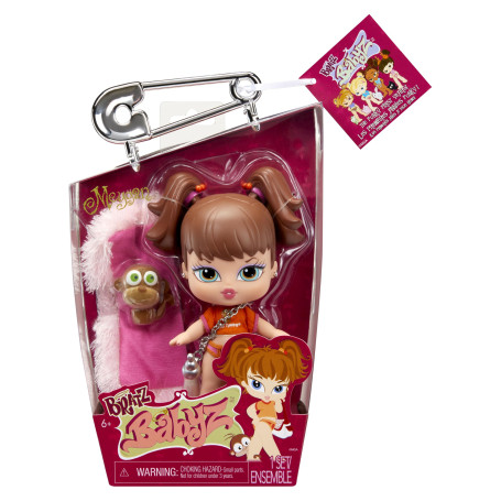 Bratz Babyz - Poupée Mannequin à Collectionner - Meygan - avec de Vraies Tenues et Un Animal de Compagnie - Jouet pour Enfants -