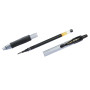 PILOT - Lot de 4 G2 Stylos roller à encre gel rétractables et rechargeables - Stylos en plastique recyclé - Bleu - Pointe moyenn