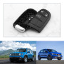 SG Store Coque de clé télécommande à 3 Boutons Compatible avec Jeep Cherokee KL 2014-2019 télécommande Compatible avec Fiat 500X