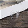 SG Store Lot de 10 paires de plaquettes de nez ovales en silicone - 7 x 14 mm - Compatible avec lunettes de soleil Tom Ford à vi