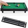 SG Store Tableau de Score de Billard Noir en Plastique 255 X 59 Mm Tableau de Score de Billard à Fixation Murale pour Tables de 