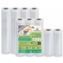 KitchenBoss Sacs Sous Vide Alimentaire：Film Sous Vide Alimentaire 9 Rouleaux