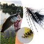 Briny River Lot de 6 hameçons bicolores pour pêche à la mouche humide Taille 10