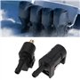 Briny River Raccord Rapide de Conduite de Carburant Mâle Femelle Cannelé 1/4 Po 6 Mm Compatible avec Yamaha Moteurs Hors-Bord