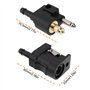 Briny River Raccord Rapide de Conduite de Carburant Mâle Femelle Cannelé 1/4 Po 6 Mm Compatible avec Yamaha Moteurs Hors-Bord
