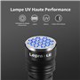 Lepro Lampe UV, 395nm Lampe Torche UV avec 21 LEDs Ultra-Violet, 3 Piles AAA Fournies pour Traceurs Fluorescents Chien Chat Tapi