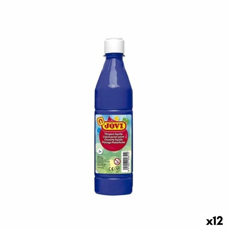 Gouache Jovi Bleu foncé 500 ml (12 Unités)