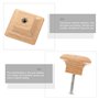 Angoily 10Pcs Boutons En Bois Massif CarréS Pour Meubles, Poignee De Meuble Cuisine, Poignée Meuble PoignéEs De Tiroir Pour Armo