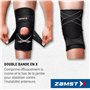 Zamst ZK-Protect Genouillère de Sport - Genouillère de Compression pour Hommes et Femmes avec Renforts en Résine Flexibles; Prot