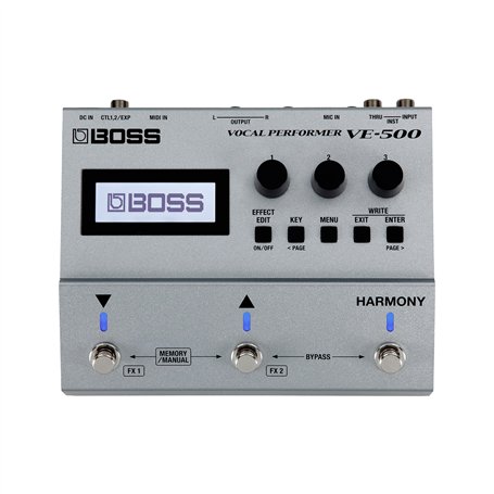 Vocal Performer VE-500 BOSS | Multi-effet évolué pour guitaristes chanteurs | De puissants outils pour votre pedalboard | Harmon