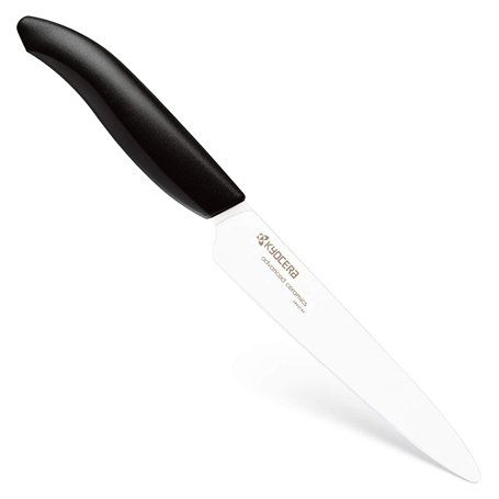 Kyocera FK-125-WHN BK Couteau Lame Manche Noir Lame Céramique Blanche 13 cm