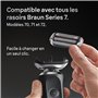 Braun Tête De Rasoir Electrique Homme Series 7 74S ORIGINALE, Remplacement De La Grille Pour Un Rasage De Près, Lames Flexibles,