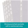SUMMIT Pochettes perforées A4, 300 pochettes en polyéthylène, transparentes