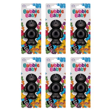 BUBBLEBABY Désodorisant et éliminateur d'odeurs pour Voiture Parfum Cool Ice (Lot de 6)