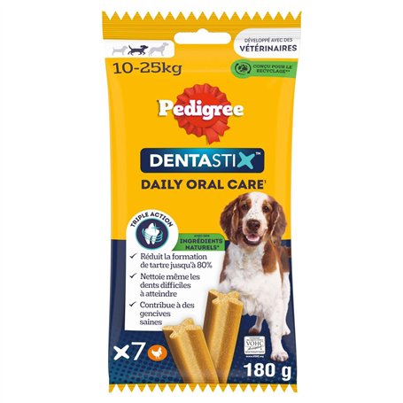 Pedigree DENTASTIX 70 Bâtonnets à Mâcher pour Moyen Chien 10-25kg
