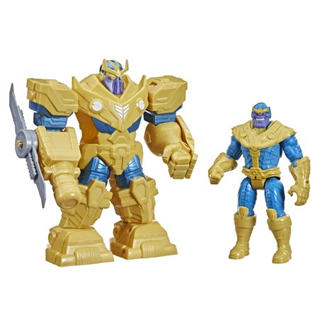 Avengers Marvel Mech Strike 9-inch Action Figure Toy Infinity Mech Suit Thanos and Blade Weapon for Kids Ages 4 and Up