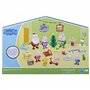 Peppa Pig Peppas Calendrier de l'Avent avec 24 jouets surprises et autocollants, jouets pour enfants