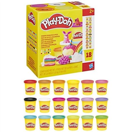 Play-Doh Pack de 18 pots imagination
