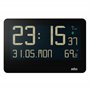 Braun Horloge Murale radiocommandée numérique pour Fuseau horaire d'europe Centrale (DCF) avec température, Date, Jour, Grand éc