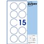 AVERY - 150 étiquettes Jet d'encre blanches brillant 51mm Rondes