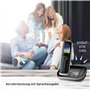 Panasonic téléphone sans fil KX-TGJ322GB Duo avec répondeur (version allemande!) - noir - incl. 1 zusätzliches extra combiné sup