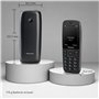 Panasonic KX-TF400EXB Téléphone Mobile 4G, Volte, 200 Heures en Veille, Chargeur USB-C, Écran 2,4 », Bluetooth, Lampe de Poche L