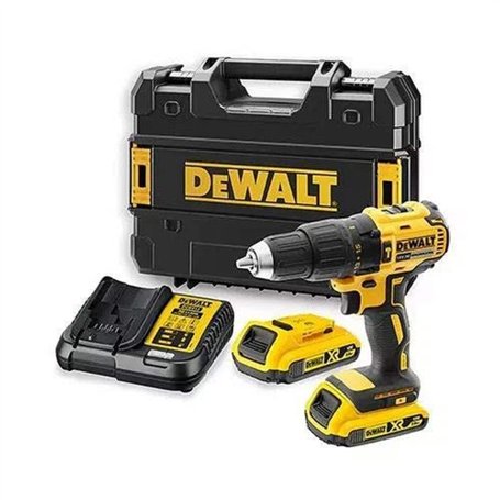 DEWALT - Perceuse-visseuse à percussion Brushless XR 18V avec 2 batteries de 2Ah