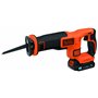 BLACK+DECKER BDCR18E1-QW Scie sabre sans fil - 1 batterie - 1 lame de 140mm- 18V