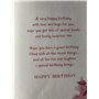 Carte d'anniversaire « Express Yourself » pour petite-fille de 2 ans – Enveloppe et badge inclus – Design animé avec petite fill