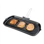 Vogue K417 Poêleà griller en fonte antiadhésive 380 x 225 x 37 mm Noir