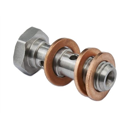 Double vis à tête creuse banjo freins INOX M10 x 1.00mm L-29mm