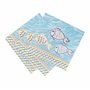 Talking Tables Lot de 20 serviettes en papier jetables Motif poisson