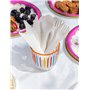 Table Kind 120 X Ensemble De Couverts En Papier En Vrac Fourchettes Couteaux Cuillères Ustensiles Pour Fête D'Anniversaire Campi