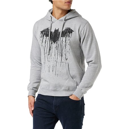 DC Comics Men's Batman Paint Hoodie
