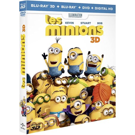 Les Minions [Blu-ray 3D] [Combo Blu-ray 3D + Blu-ray + DVD + Copie digitale]