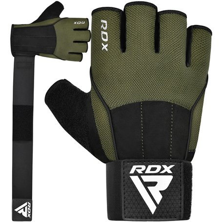 RDX Gants de Musculation halterophilie D'entraînement avec 3 Plaques de Poignet