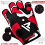 RDX Gants de Fitness Musculation d'haltérophilie D'entraînement, Antidérapant Rembourré Paume Protection Weightlifting Gloves, C