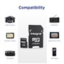Integral Micro SD Carte mémoire flash avec adaptateur SD 2 Go