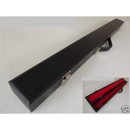 Étui Rigide Noir pour Queue de Billard 2 pièces 145 cm – Intérieur Rouge