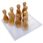 Brimtoy Jeu de quilles en bois/jeu de bowling à dix broches