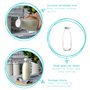 Argon Tableware Bouteille en Verre TALLO - Grand réfrigérateur Service de Rangement Carafe Carafe pour l'eau, Jus - 1 Litre