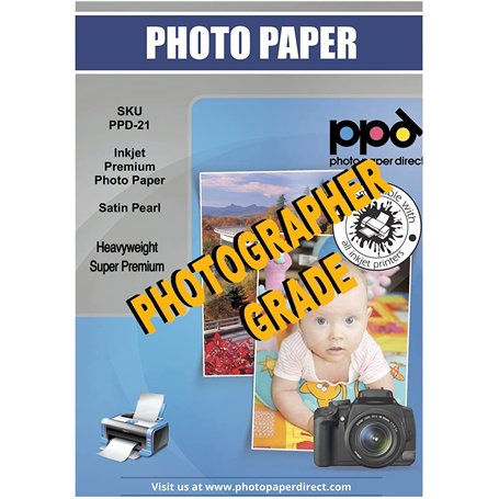 PPD A4 x 100 Feuilles Papiers Photo Super Premium Satiné